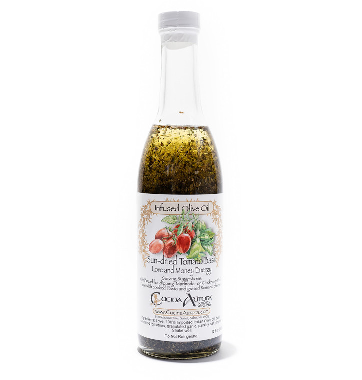 Cucina Aurora Sun-dried Tomato and Basil Infused Olive Oil