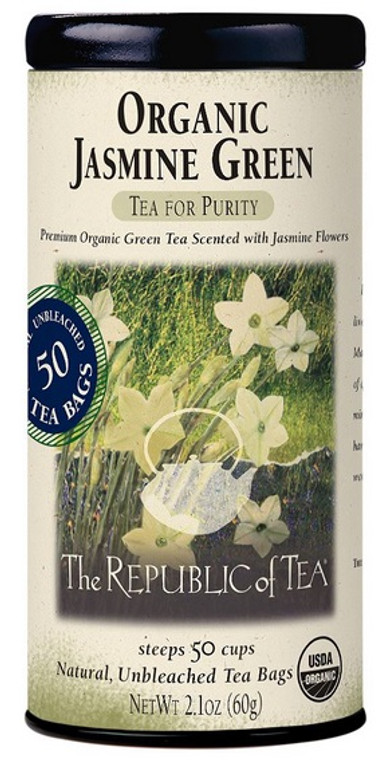 Organic Jasmine Green Tea (50 Tea Bags) 