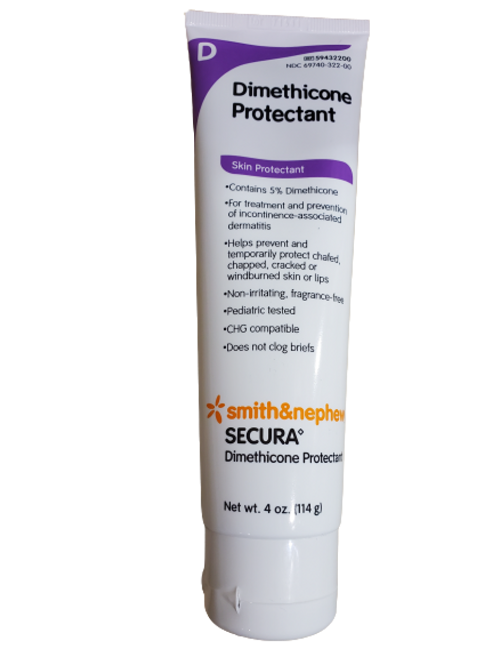 Secura Dimethicone Skin Protectant Cream - 4 Ounce Tube