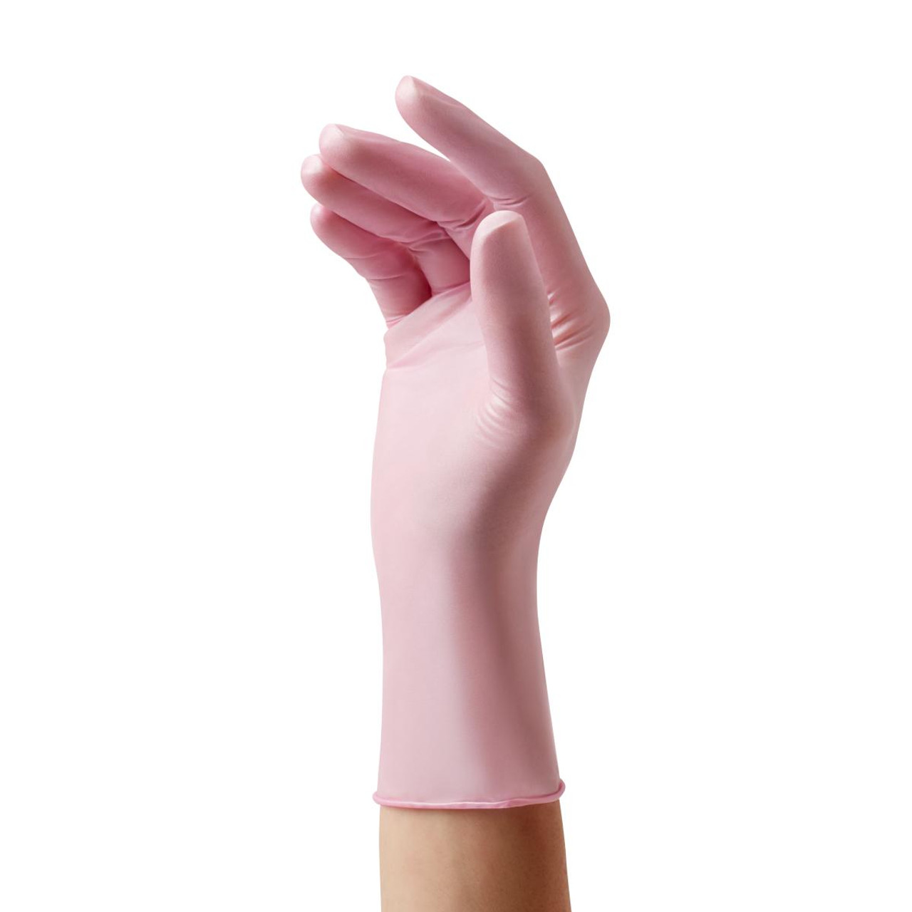 medline pink pearl gloves small