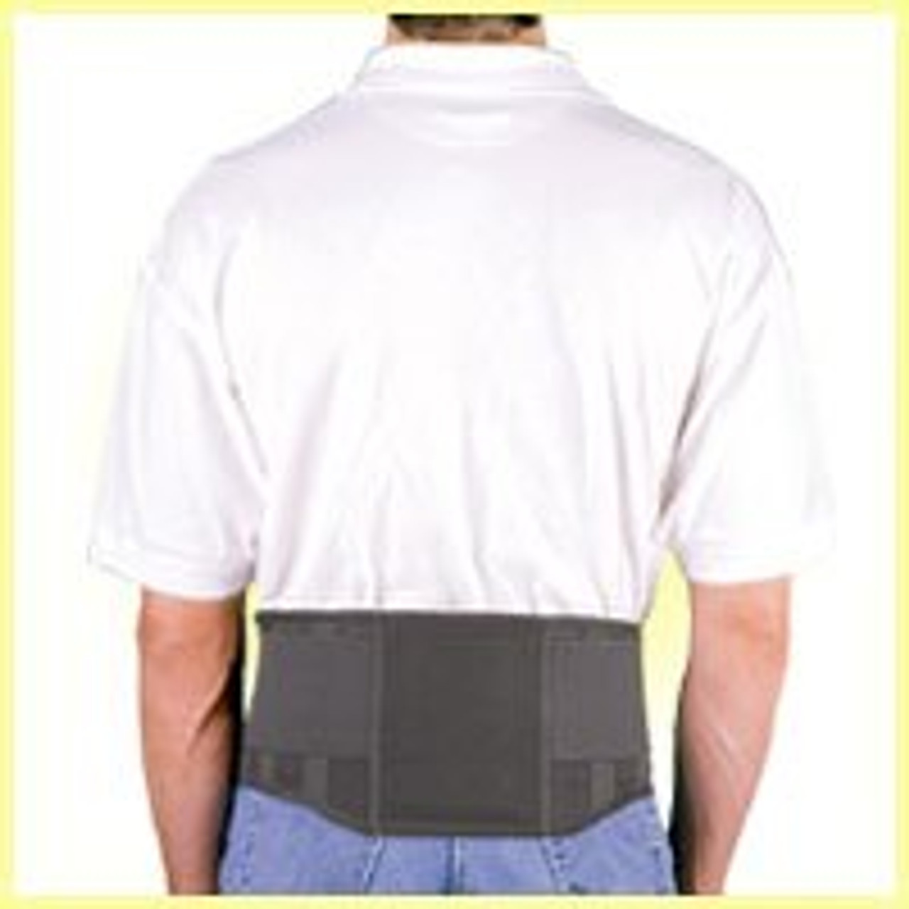 Safe-T-Lift Back Support Working Lumbar Belt. Black. Medium