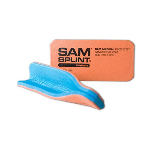 Sam Finger Splint Blue/Orange 4 X 1-3/4-1 Each