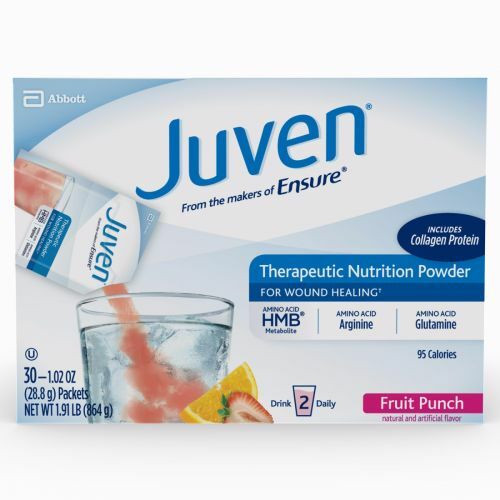 Juven Powder Nutrition Drink Mix Powder to Support Wound Healing, Fruit Punch, 30 Count