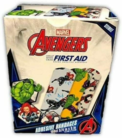 Marvel Avengers - Adhesive Bandages 100-ct 3/4"x3" - Hulk, Black Widow, Ant Man