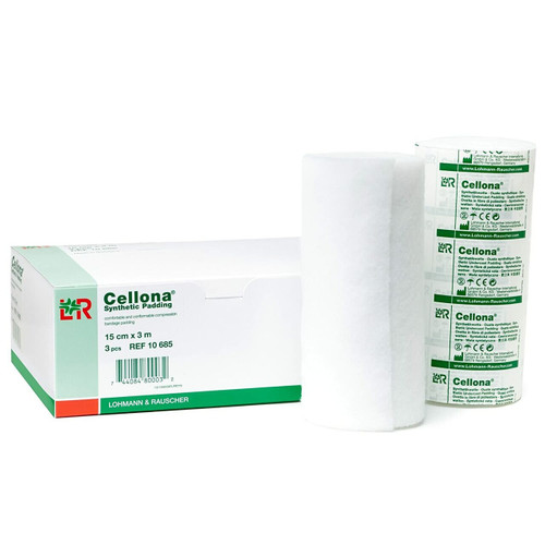 Lohmann Cellona Synthetic Padding, Latex Free Cast Padding for Compression Bandages & Casting, 6 Rolls, 6 Rolls, 2.4" x 4 yards