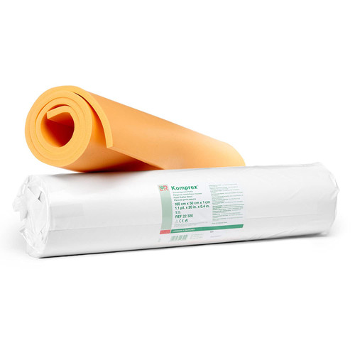 Lohmann&Rauscher 58426 Komprex Foam Rubber Sheet, 5 mm Thick Sheet of Foam Padding for Compression Wrapping, 100 cm x 50 cm