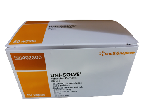 Uni-Solve Adhesive Remover Wipes, 50/bx Item Number: 402300