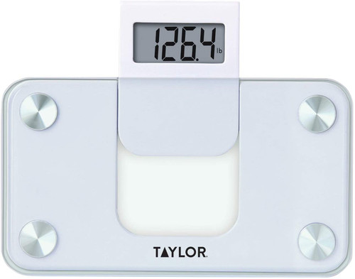 Taylor Precision Products Digital 350LB Capacity Mini Scale/Expandable Read Out/White/Glass