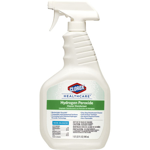 Clorox Healthcare Hydrogen Peroxide Cleaner Disinfectant Spray, 32 Ounces (30828)