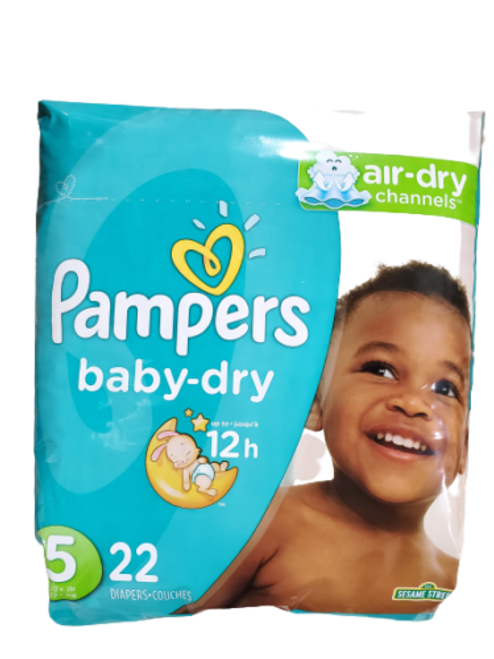 Pampers Baby Dry Diapers - Size 5-22 ct