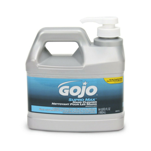 GOJO SUPRO MAX Hand Cleaner, 1/2 Gallon Heavy Duty Hand Cleaner Pump Bottle – 0972-04