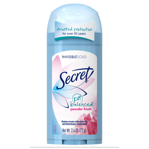 Secret Powder Fresh Invisible Solid Antiperspirant And Deodorant 2.6 Oz