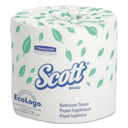 Scott, 04460, 2Ply Standard Roll Bath Tissue, 80 / Carton, White