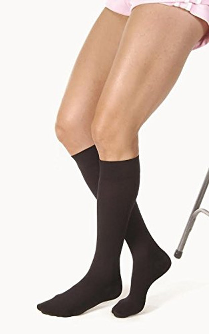 Jobst Relief 20-30 Closed Toe Knee High Compression Stockings, Black, X-Large