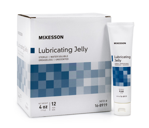 Mckesson Lubricating Jelly Sterile 4 Oz. Tube 12 Per Box 16-8919