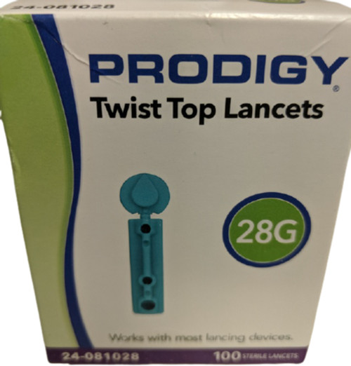 Prodigy Twist Top Lancets - 100Ct