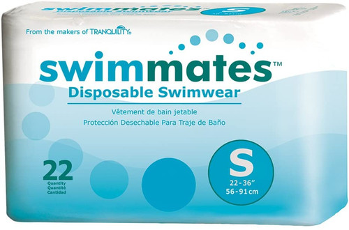 Swimmates Adult Bowel Containment Swim Brief Small, 2844 - Pack Of 22