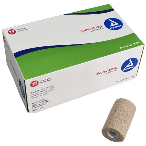 Sensi Wrap, Self-Adherent Bandage Rolls, By Dynarex, Sold By Each (4 Tan)