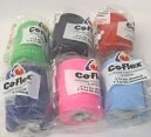 Co-Flex Elastic Bandage 3 X 5 Yards Assorted Colors - 6 Per Bag