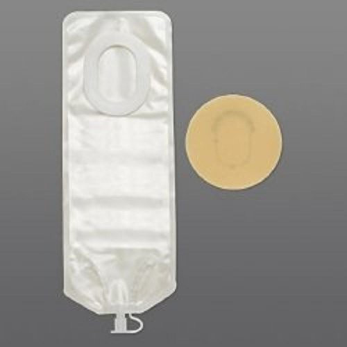 Colostomy Pouch Pouchkins One-Piece System 6 Length 7/8 To 1-3/8 Stoma Drainable Trim To Fit (#3778, Sold Per Box)