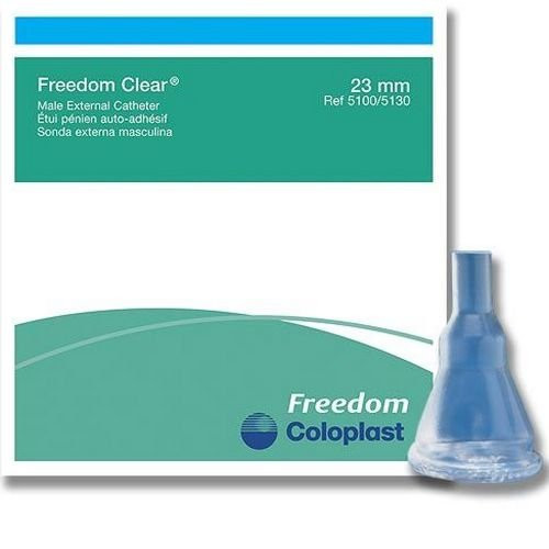 Condom External Catheter 23Mm Small Freedom Clear Adhesive, Item #5100 30 -Pack