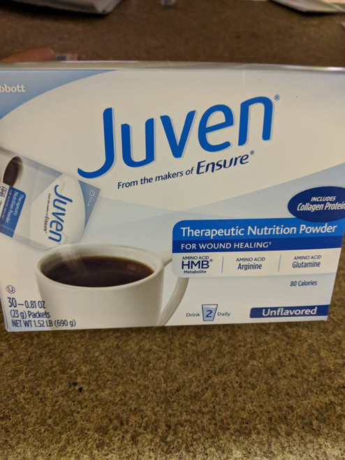 Juven Therapeutic Nutrition Drink Mix Powder To Support Wound Healing, Unflavored, 30 Count
