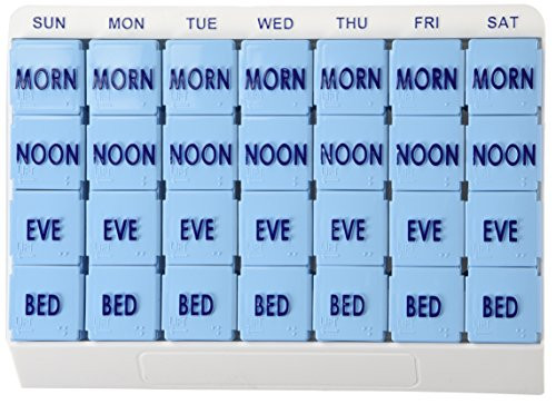 Large 7 Day Weekly Pill Box Organizer - Large 7 Day Weekly Pill Organizers