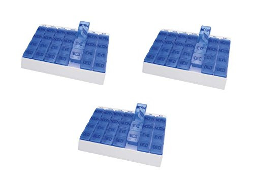 Large 7 Day Weekly Pill Organizer (Bulk 3 count)