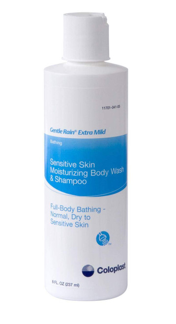Coloplast Gentle Rain® Extra Mild Moisturizing Body Wash & Shampoo, 8 Oz