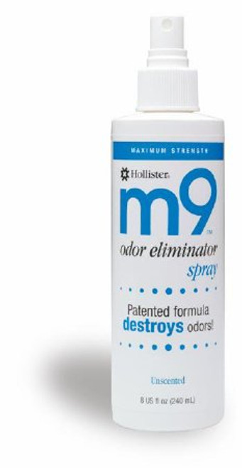 Hollister M9 Odor Eliminator Spray, Unscented, 8 Ounce Bottle-Box Of 6