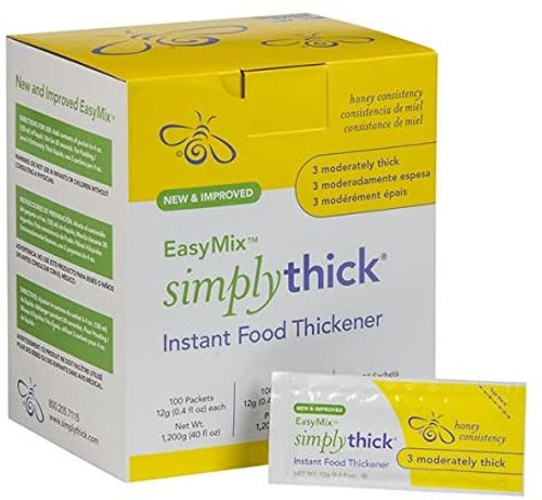 SimplyThick Easy Mix Gel Simply Thick Instant Food Thickener Mildy Thick 50  Ct