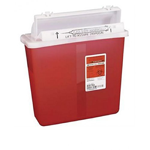 Container Sharpstar In-Room Mailbox Lid Red 5Qt Ea By, Kendall Company (1)
