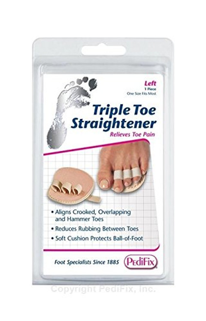 Pedifix Triple Toe Straightener, Left Foot