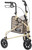 Drive Medical Winnie Lite Supreme Aluminum Three Wheel Rollator, Tan Plaid