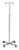 Rolling 2-Hook 4-Leg Chrome Plated IV Stand Pole 47" to 84"