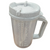 Graduated Insulated Pitcher with Straw and Gray Lid, 32 oz Capacity