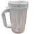 Graduated Insulated Pitcher with Straw and Gray Lid, 32 oz Capacity