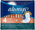 Always Ultra Thin Overnight Pads With Flexi-Wings, Size 4, Unscented 2 Pack