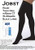 Jobst Relief Thigh High With Silicone Band 15-20Mmhg Closed Toe, L, Black