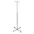 Drive Medical Economy Removable Top Iv Pole, 2 Hook Top, Silver Vein