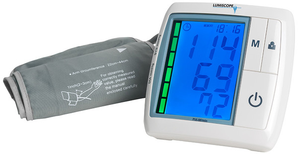 Lumiscope Advanced Automatic Digital Blood Pressure Monitor with Cuff, 1137