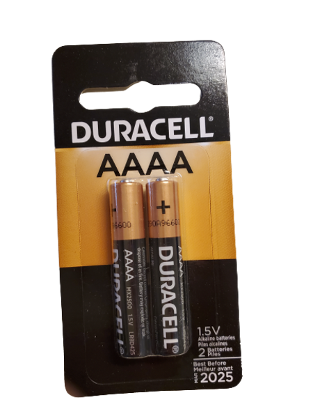 Duracell Ultra AAAA Alkaline Battery 1.5V LR8D425, E96,MN2500, MX2500, 2 PACK