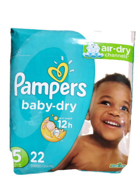 Pampers Baby Dry Diapers - Size 5-22 ct