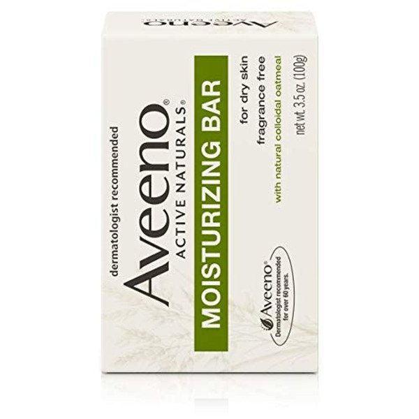 Aveeno Gentle Moisturizing Bar Facial Cleanser & Soap-Free, 3.5 oz