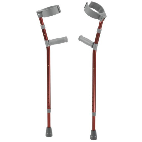 Inspired by Drive Pediatric Forearm Crutches, Castle Red, Small