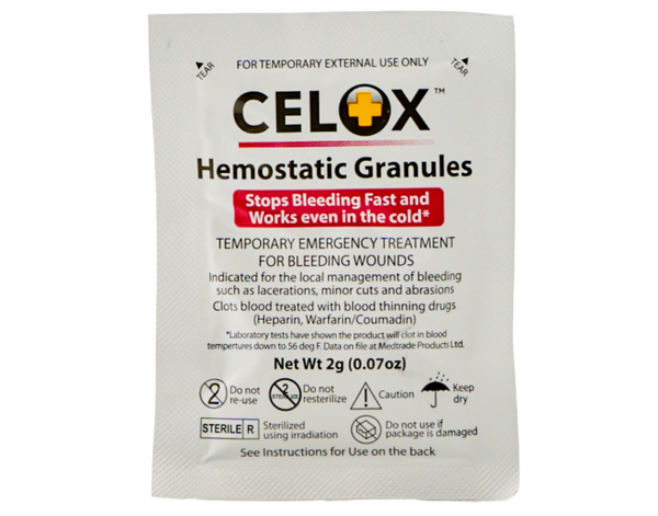 Celox First Aid Granules package 2g