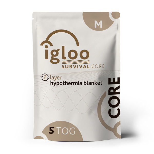 HYPOTHERMIA BLANKET MEDIUM | Emergency Orange 2.3m x 1.5m | 5 TOG