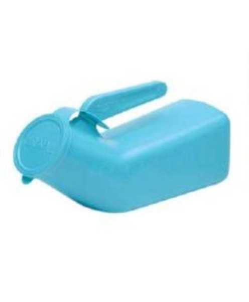 Medegen Roommates Sterilizable Blue Male Urinal With Cover & Handle 1 Quart 10 1/2 X 4 Inch - Model# 00095