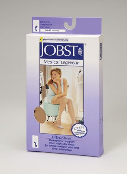 Women'S Ultrasheer 30-40 Mmhg Knee High Support Sock Size: Large, Color: Expresso