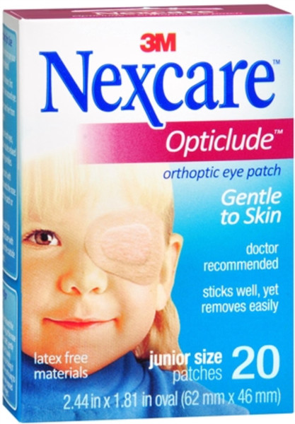 Nexcare Opticlude Orthopic Eye Patches, Junior Size - 20 Count